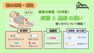 【徹底解説】褥瘡外用薬の基剤選択(水溶性・乳剤性・油脂性)!特徴と臨床での使い分け